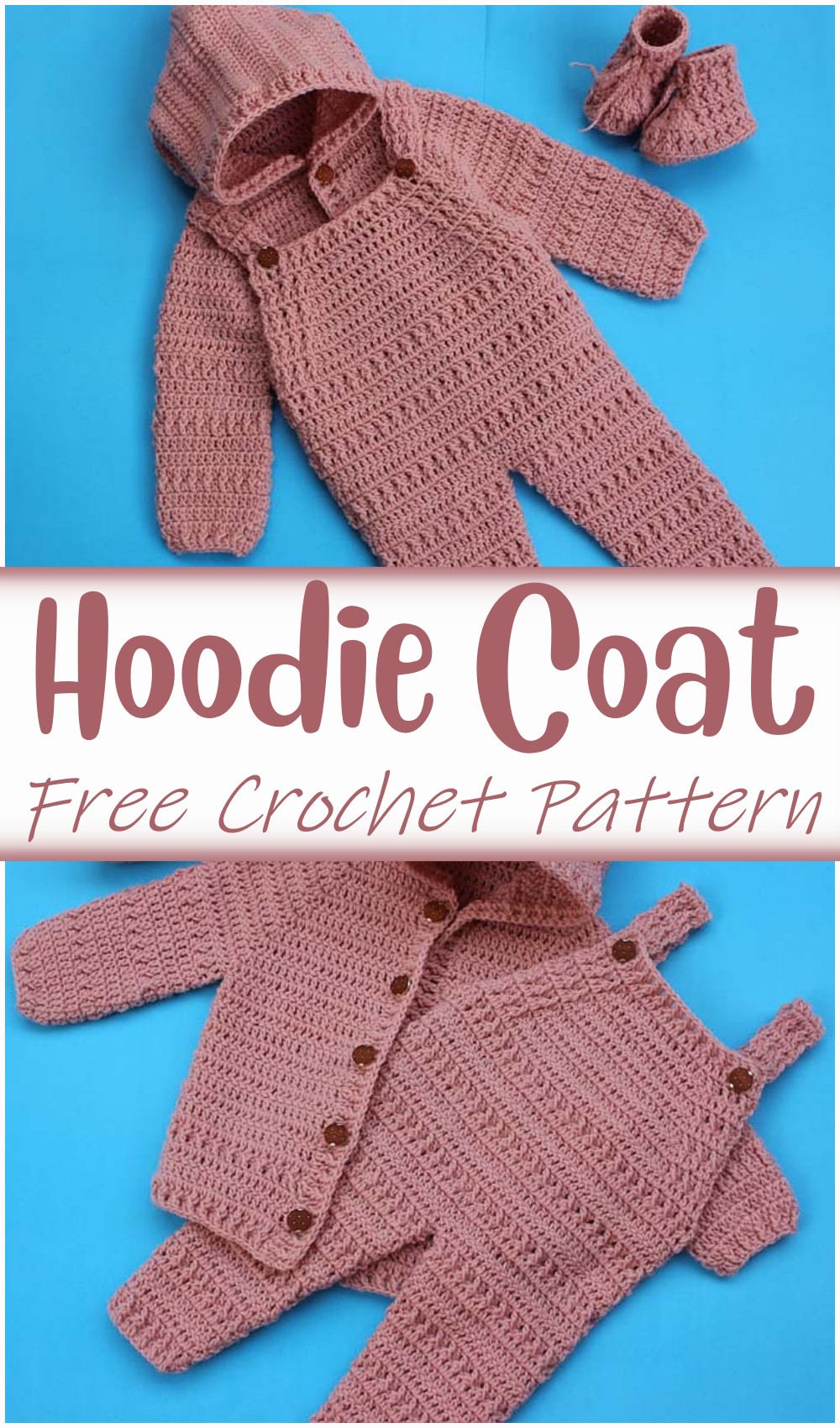 Crochet Hoodie Coat