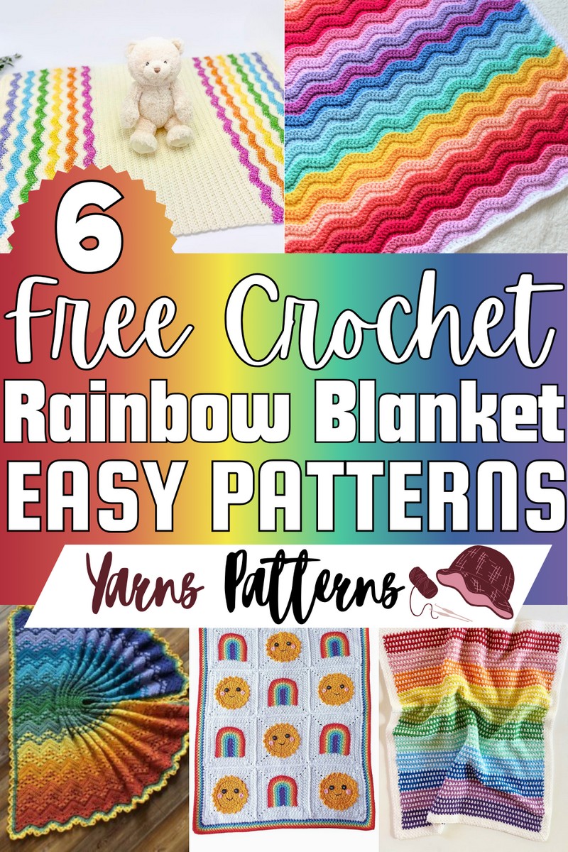 Free Crochet Rainbow Blanket Patterns