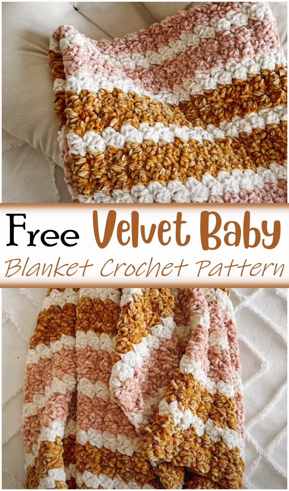 Crochet Velvet Baby Blanket