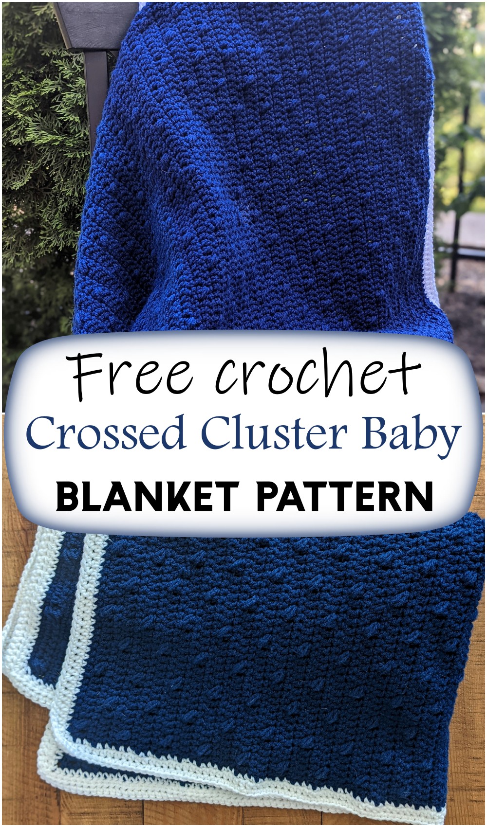 Crossed Cluster Baby Blanket