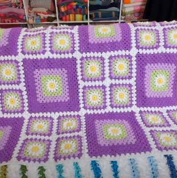 Daisy Blanket Crochet Patterns 1