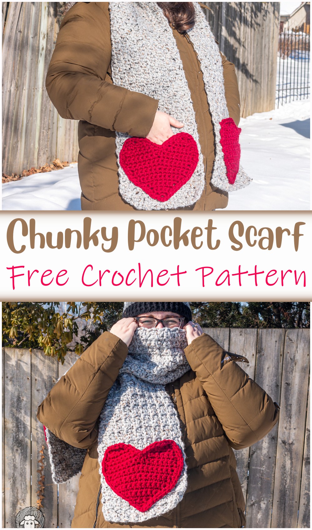 Free Chunky Crochet Pocket Scarf Pattern