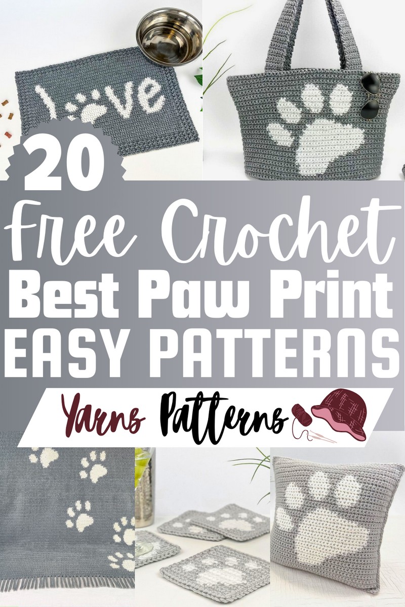 Free Crochet Paw Print Patterns