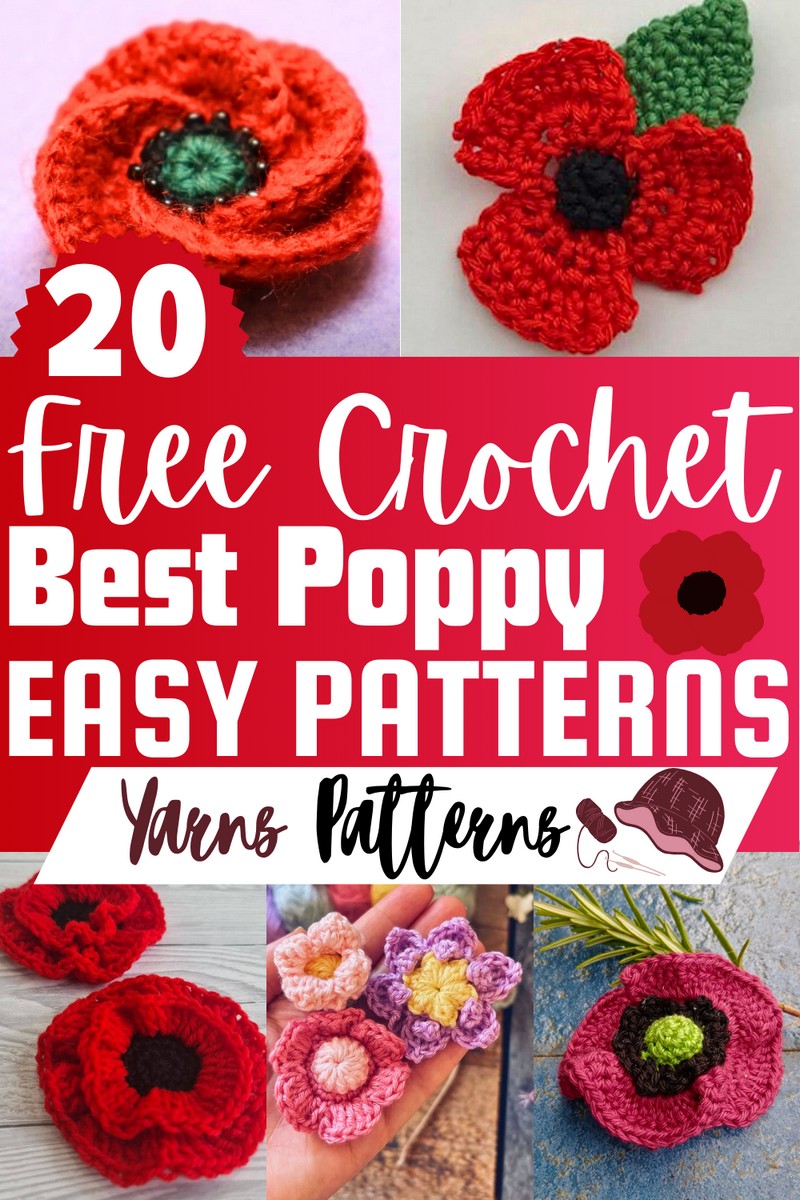 Free Crochet Poppy Patterns