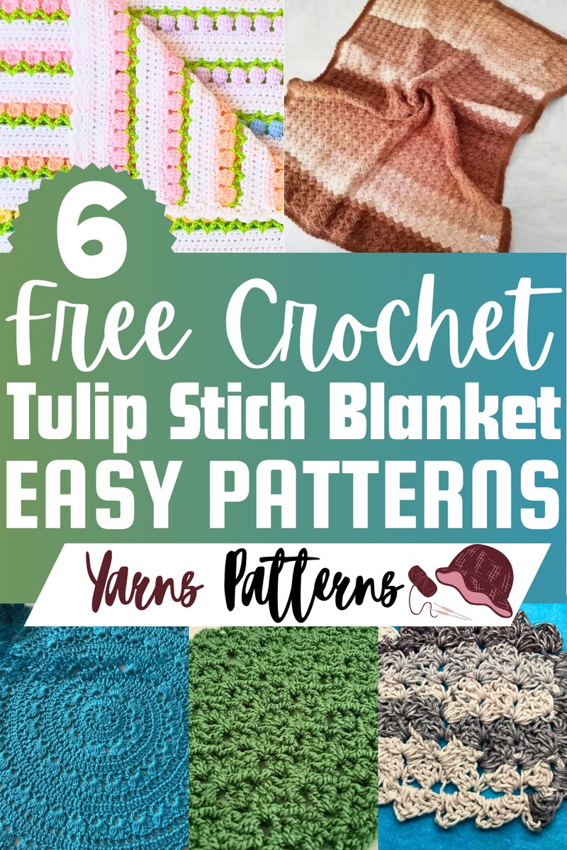 Free Crochet Tulip Stich Blanket Patterns