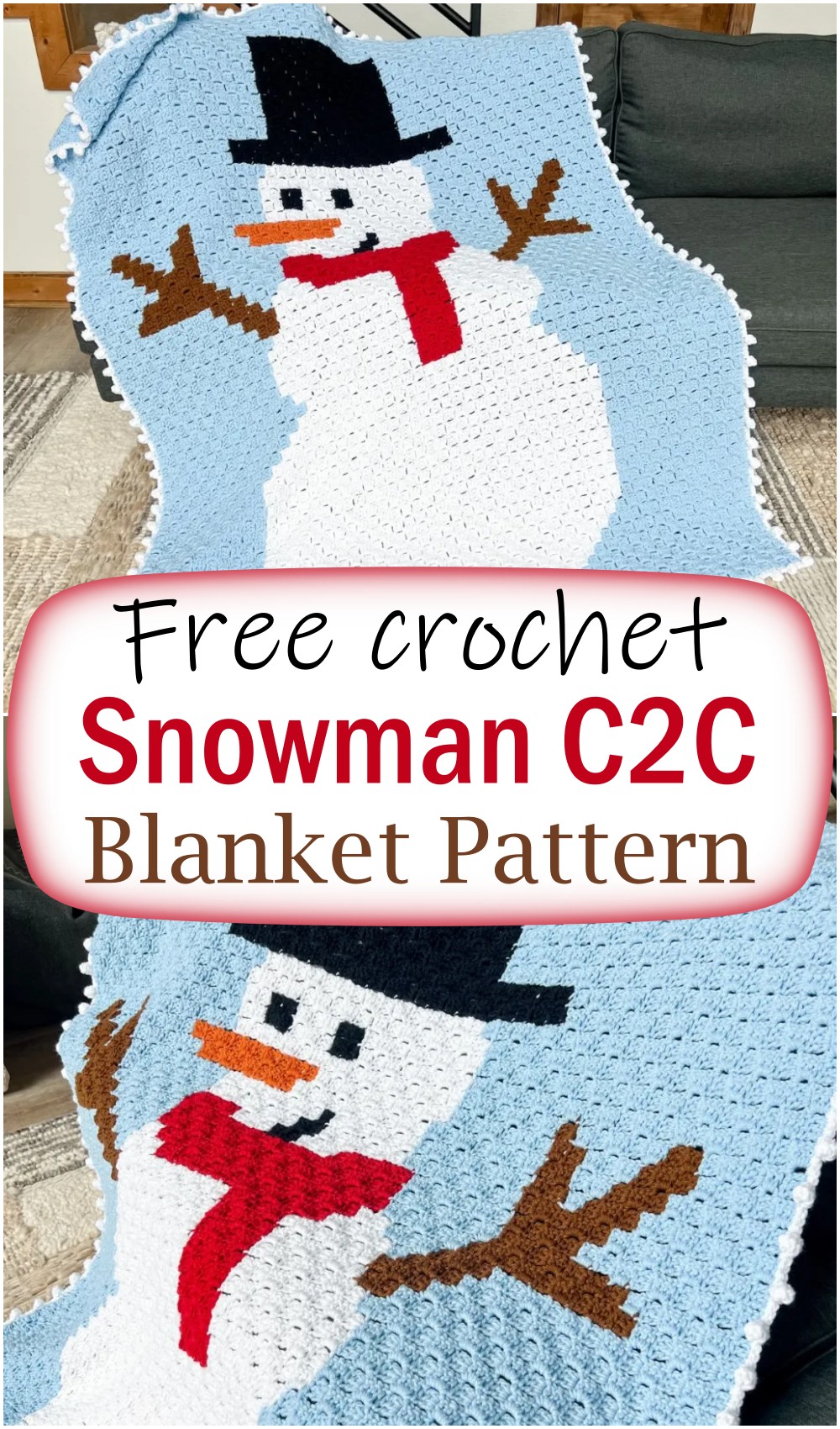 Snowman C2C Blanket