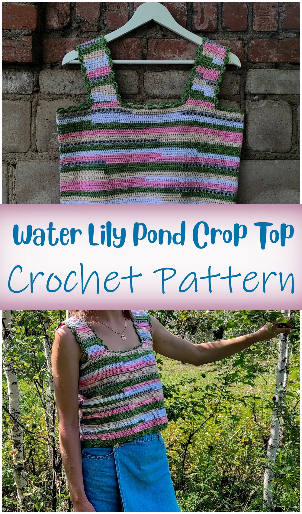 Water Lily Pond Crop Top