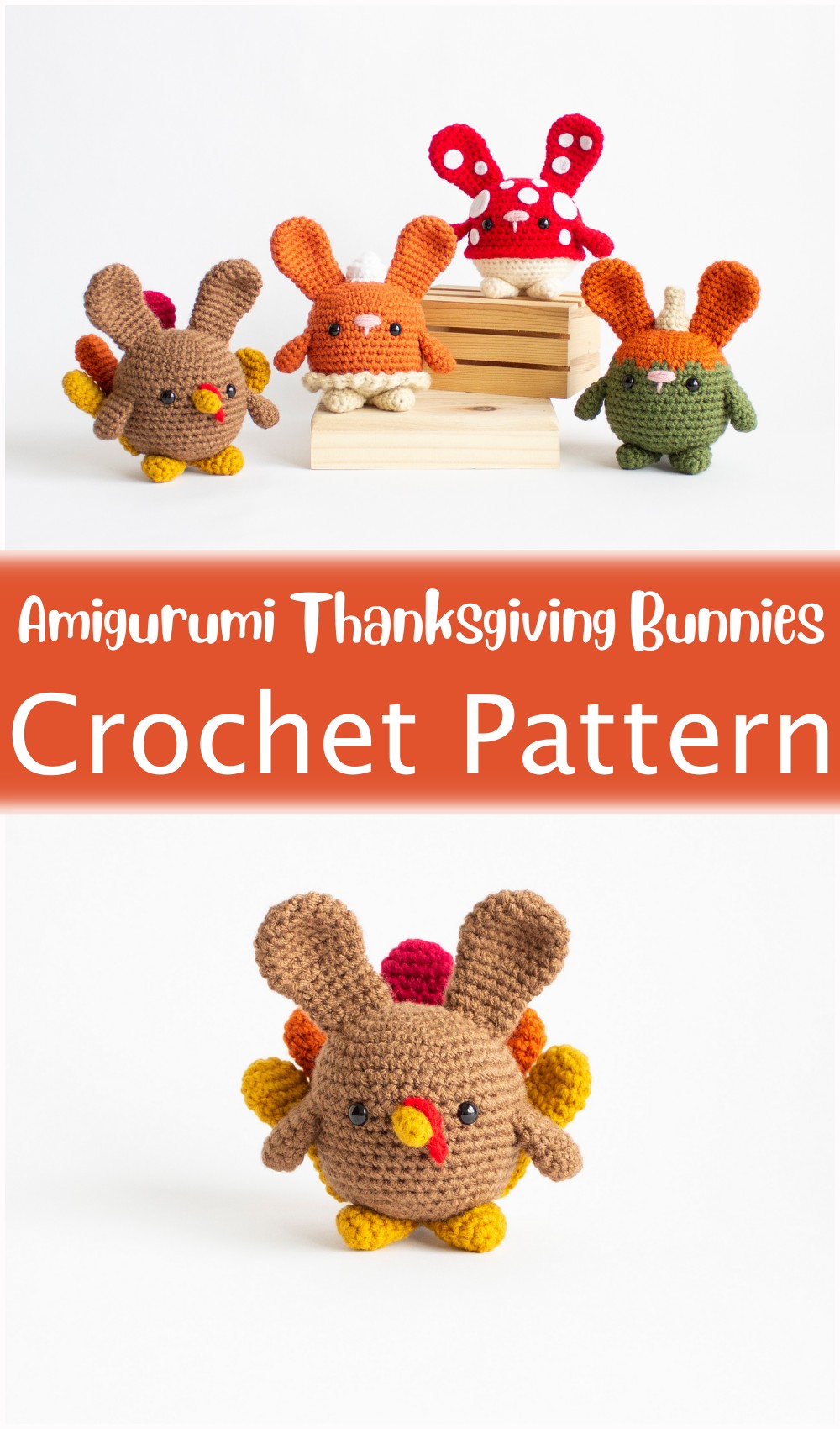 Amigurumi Thanksgiving Bunnies