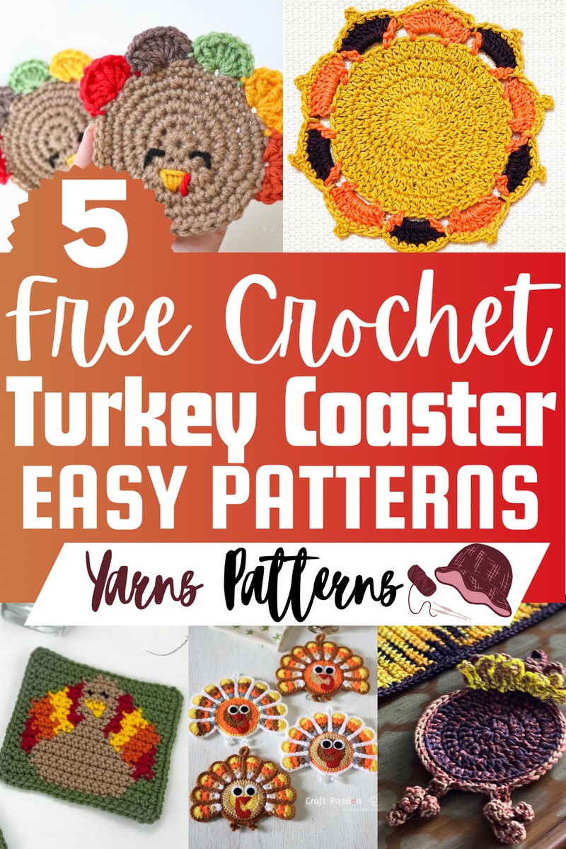 Free Crochet Turkey Coaster Patterns