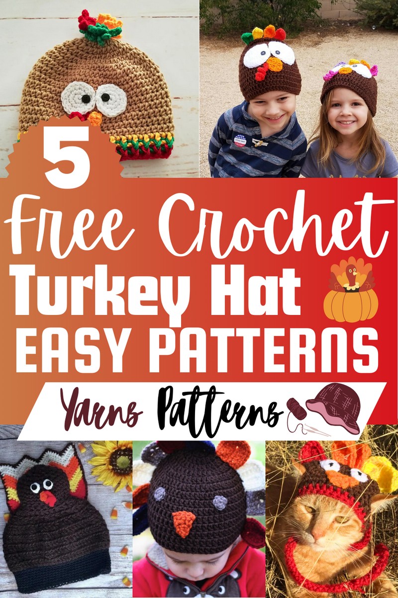 Free Crochet Turkey Hat