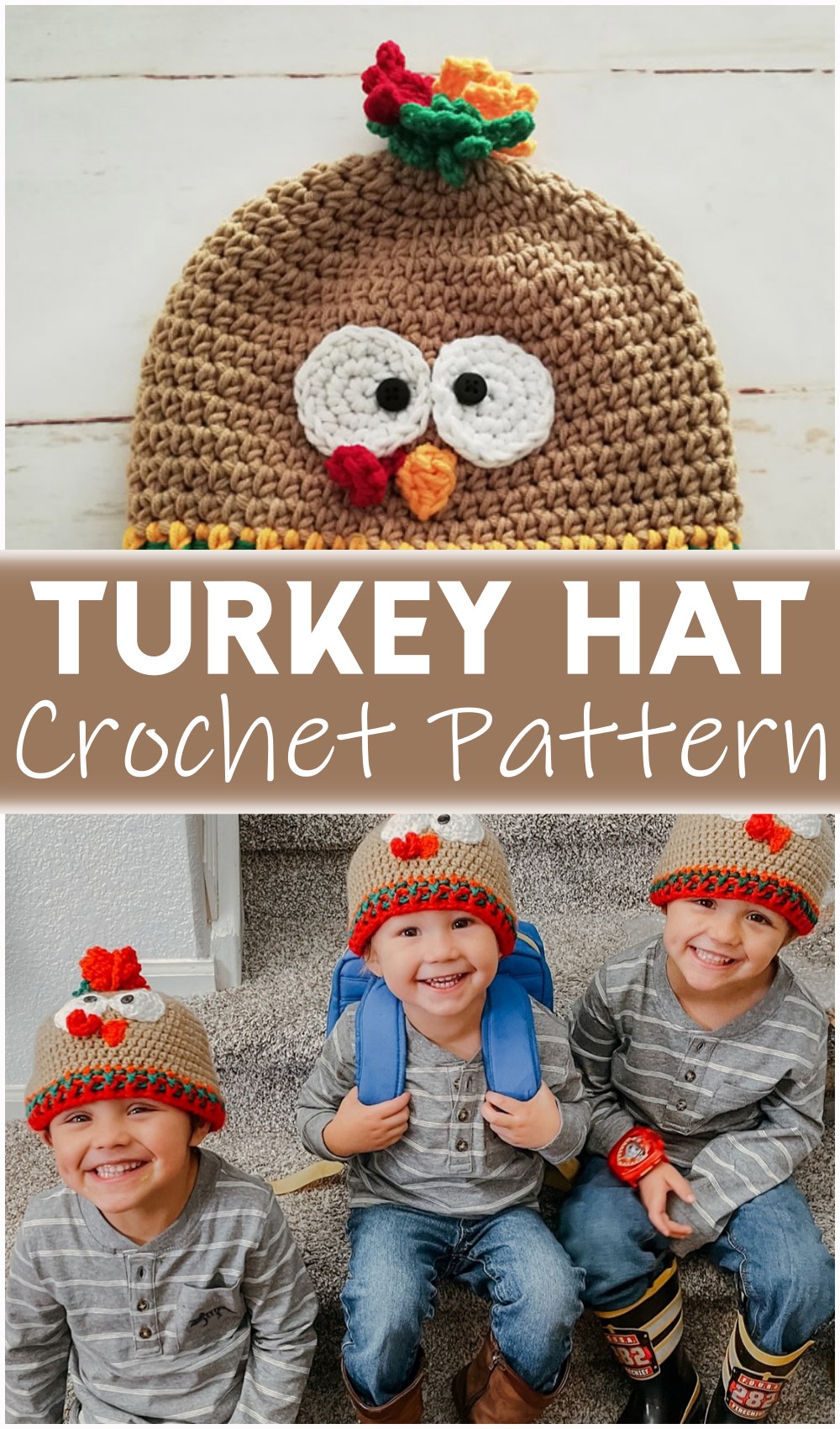 Crochet Turkey Hat