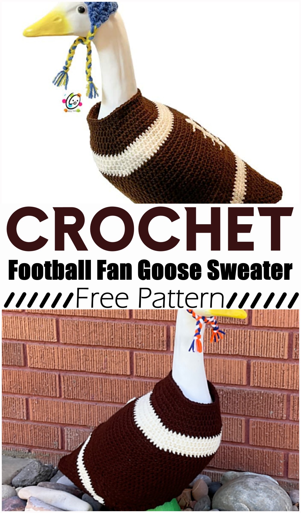 Football Fan Goose Sweater