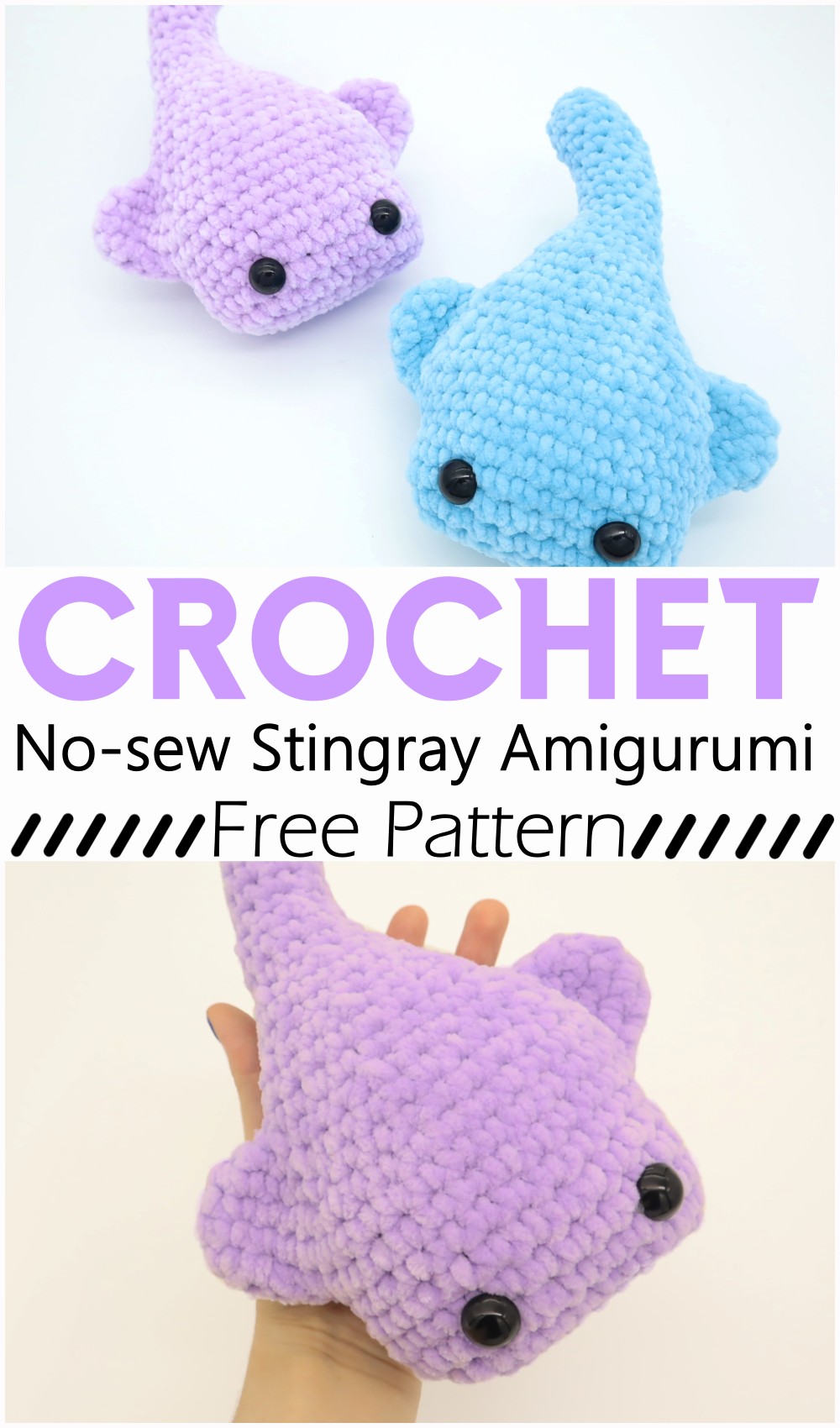 No-sew Stingray Amigurumi