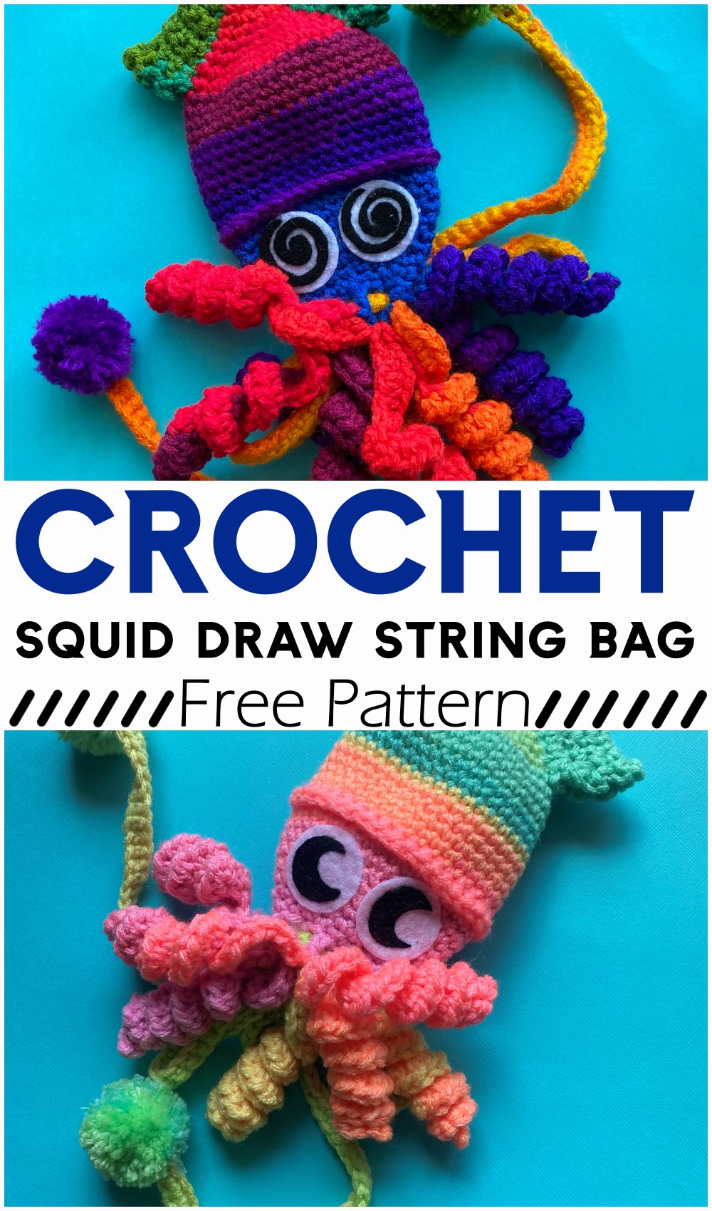 Squid Draw String Bag