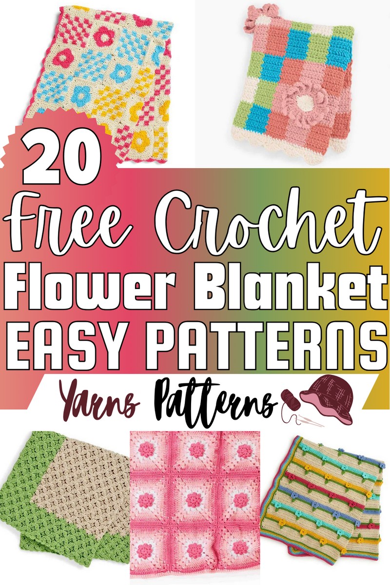 Free Crochet Flower Blanket Patterns