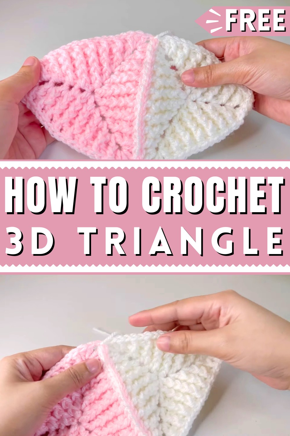 Crochet 3D Triangle