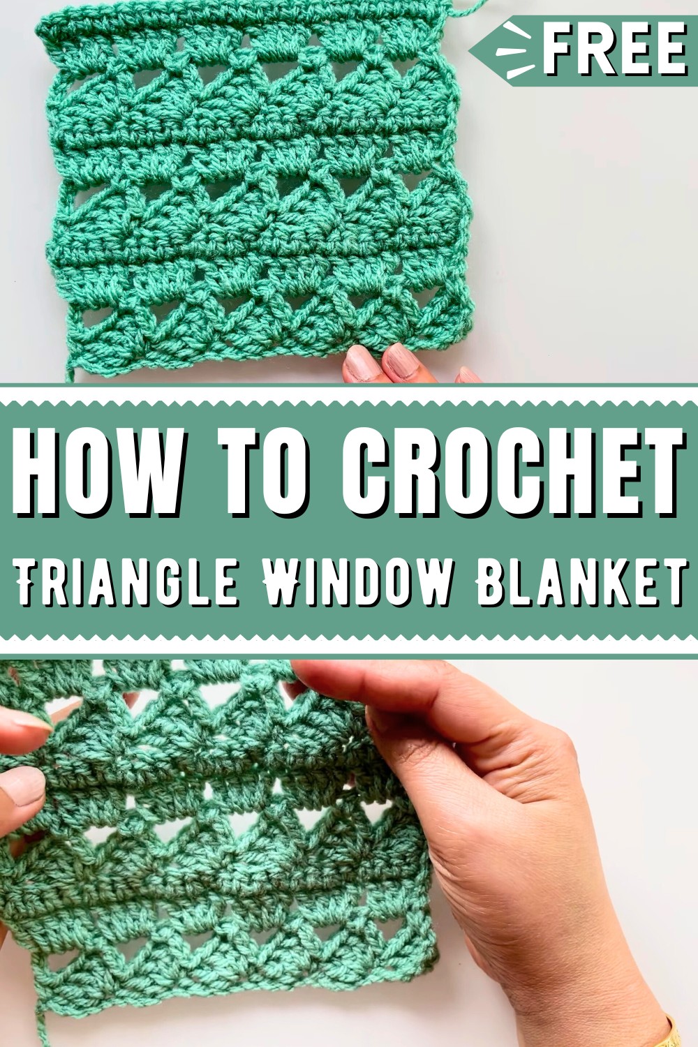 Crochet Triangle Window Blanket Pattern