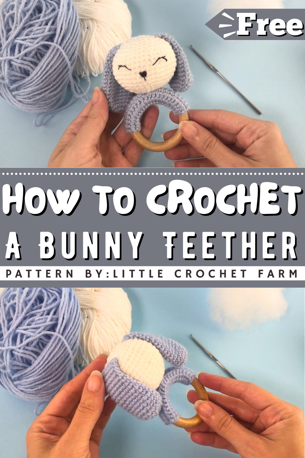 How To Crochet A Bunny Teether