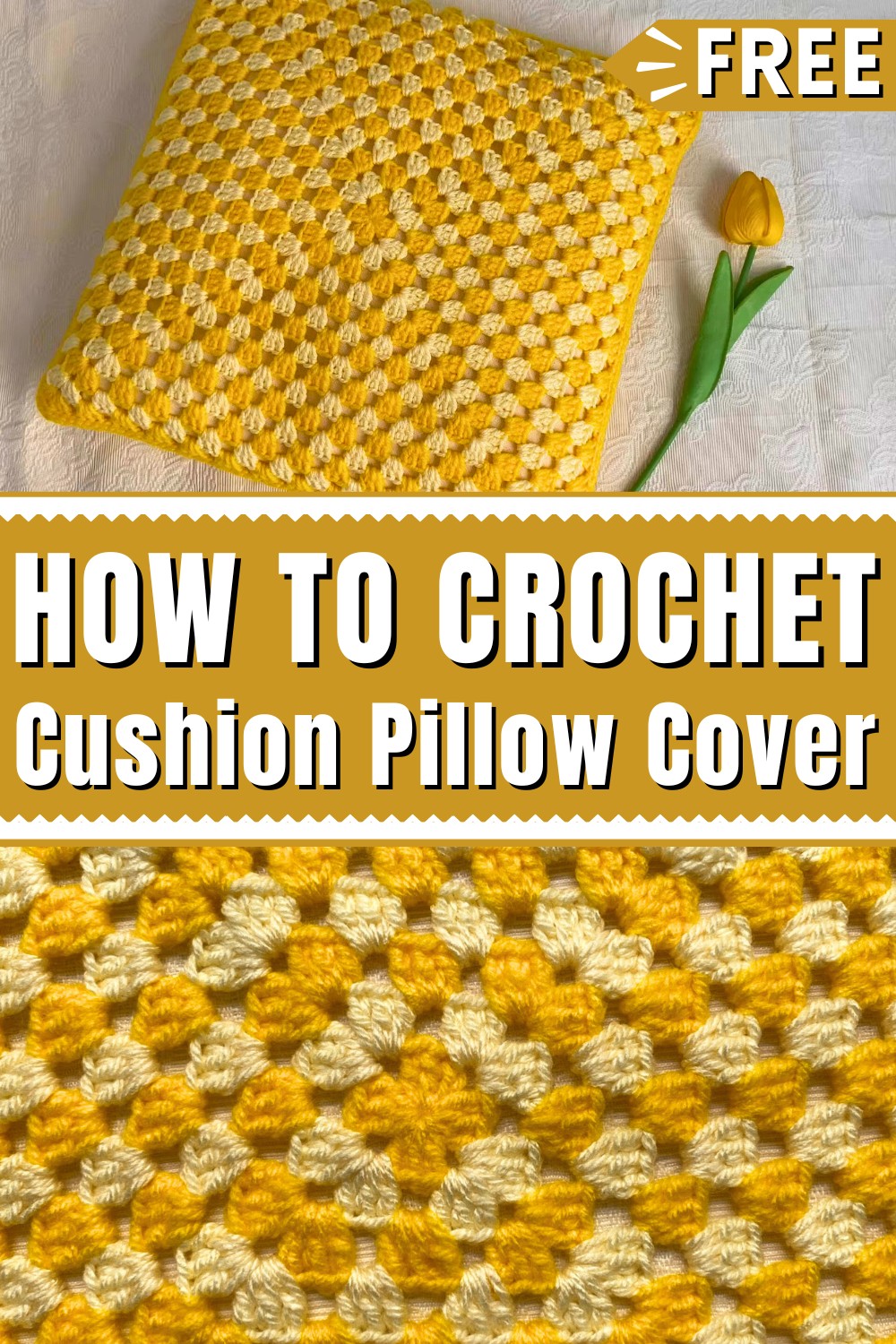 How To Crochet Cushion Pillow Cover