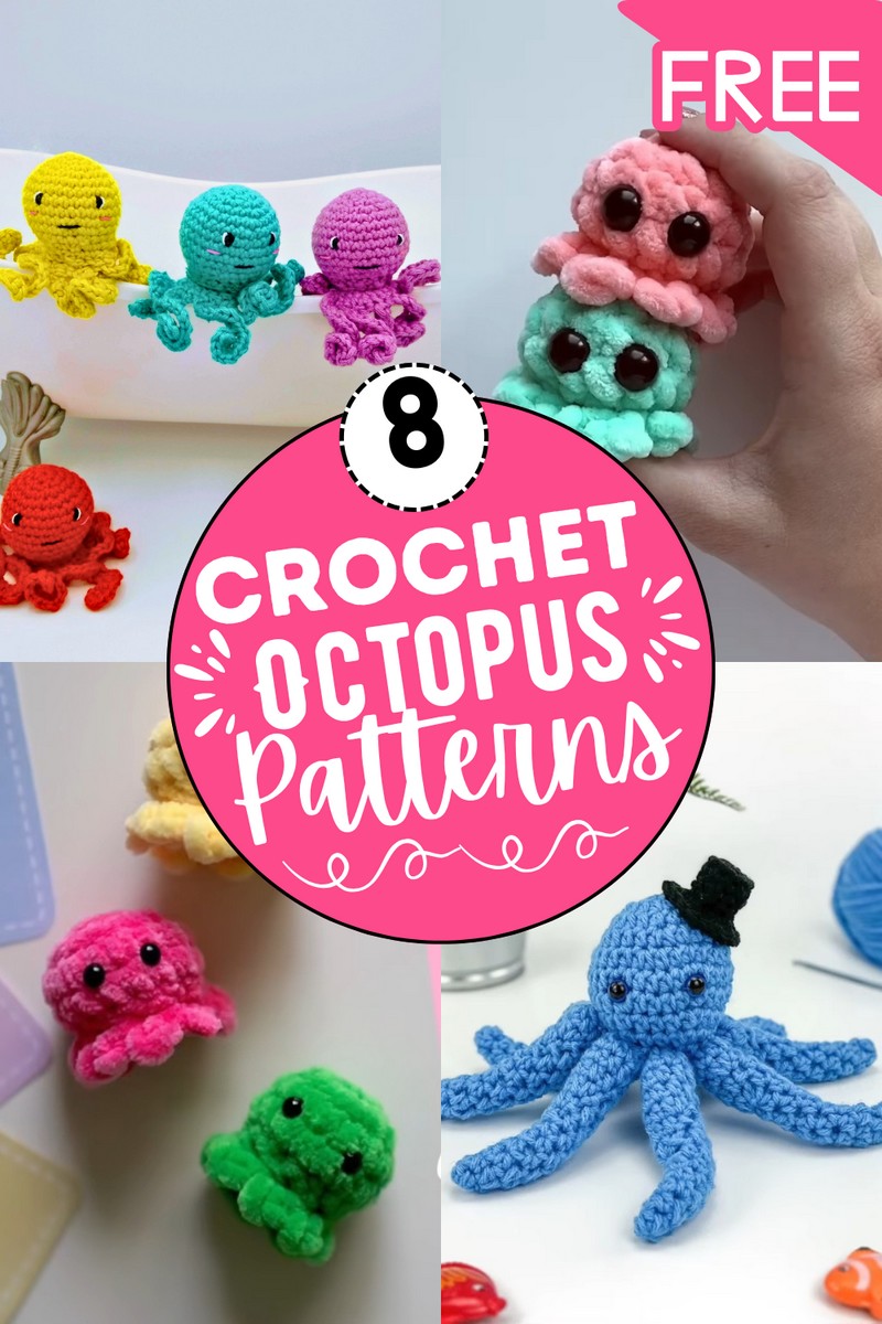 8 Crochet Octopus Patterns For Colorful Cuddly Gifts