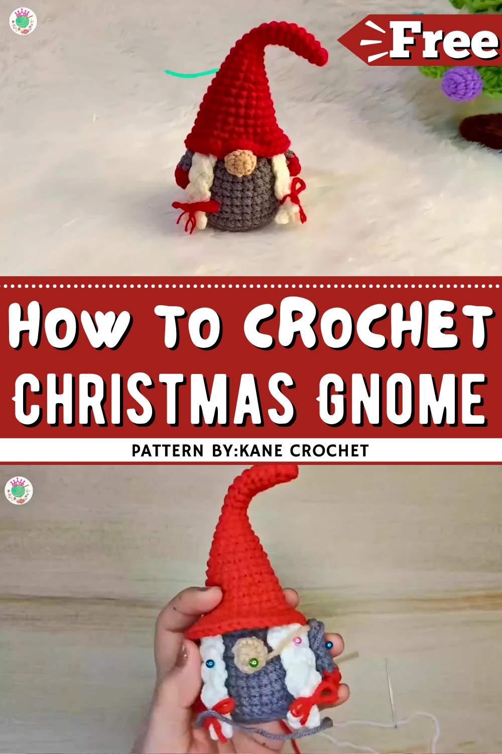 Amigurumi Christmas Gnome Free Pattern