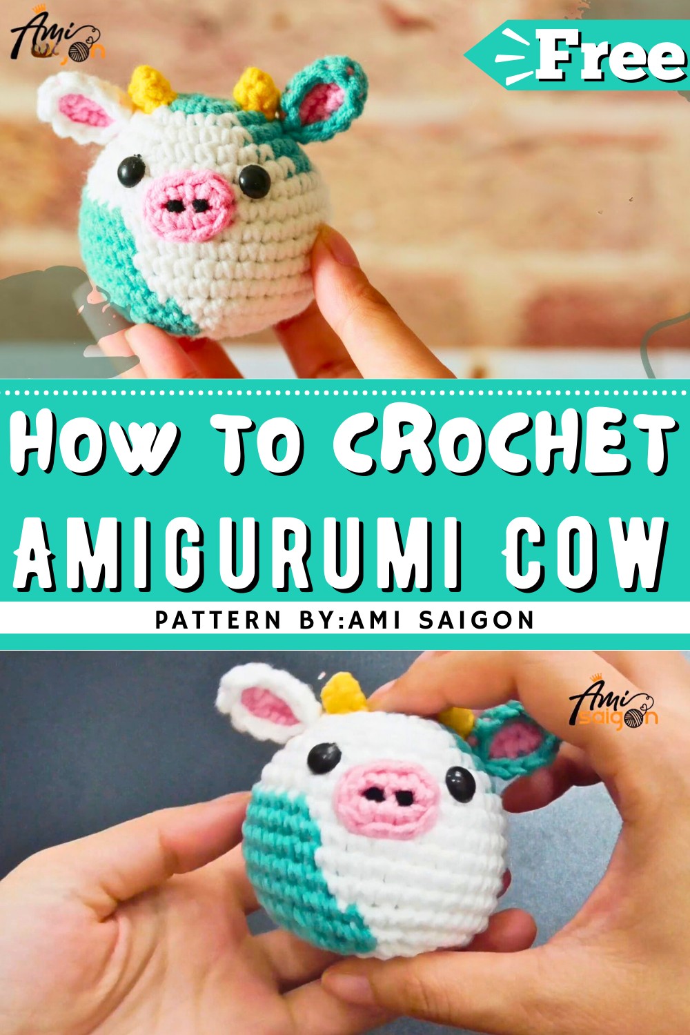 Amigurumi Cow Crochet Pattern