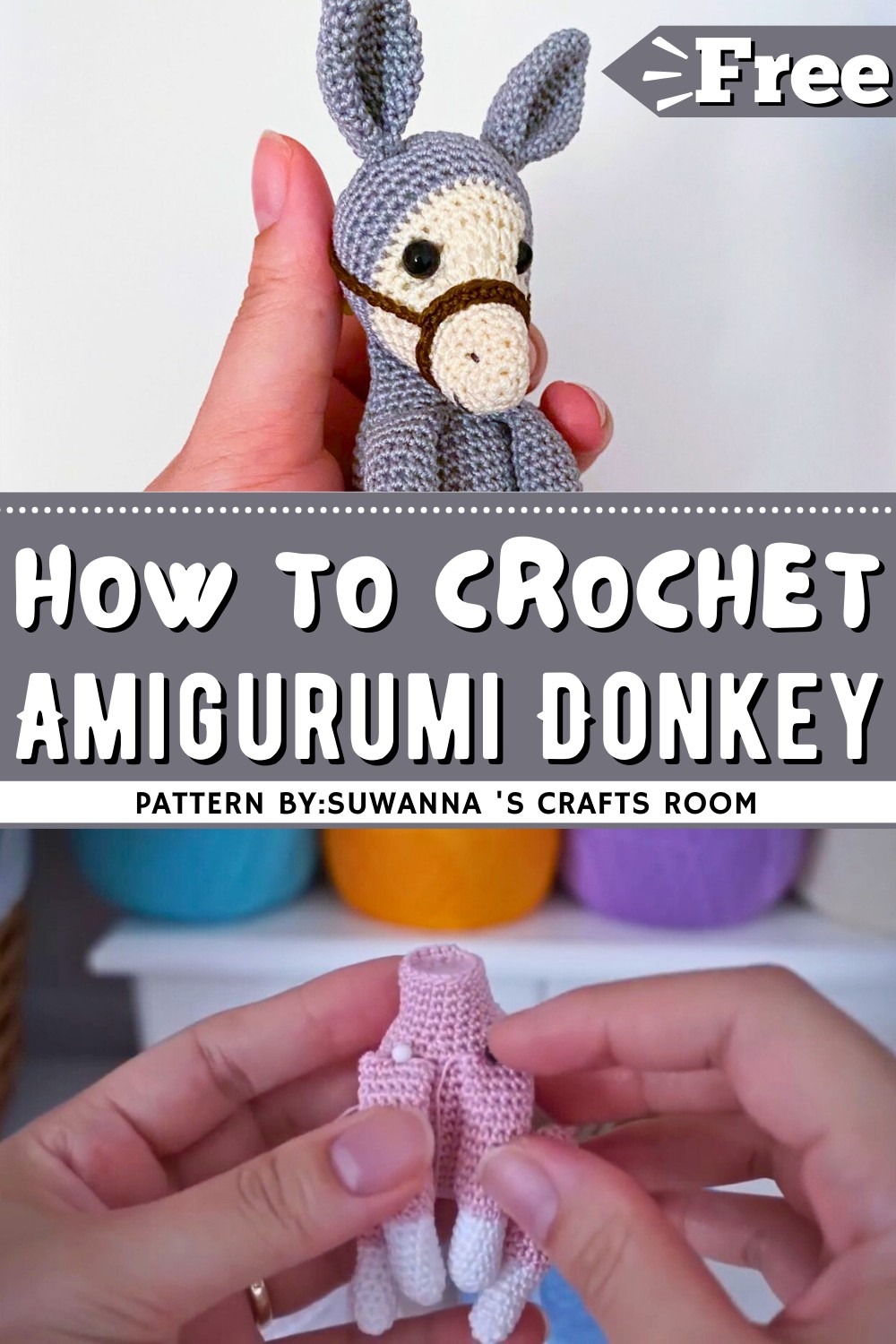 Amigurumi Crochet Donkey