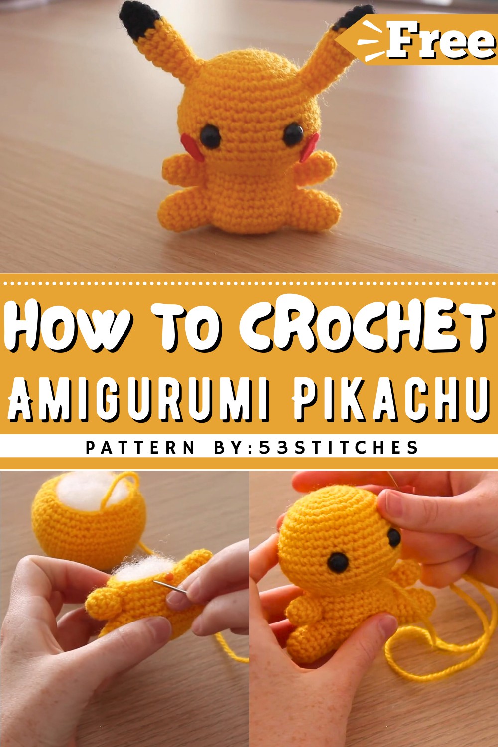 Amigurumi Crochet Pikachu