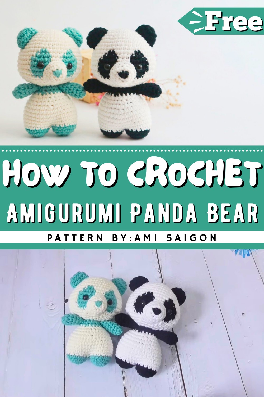 Amigurumi Panda Bear Crochet Pattern