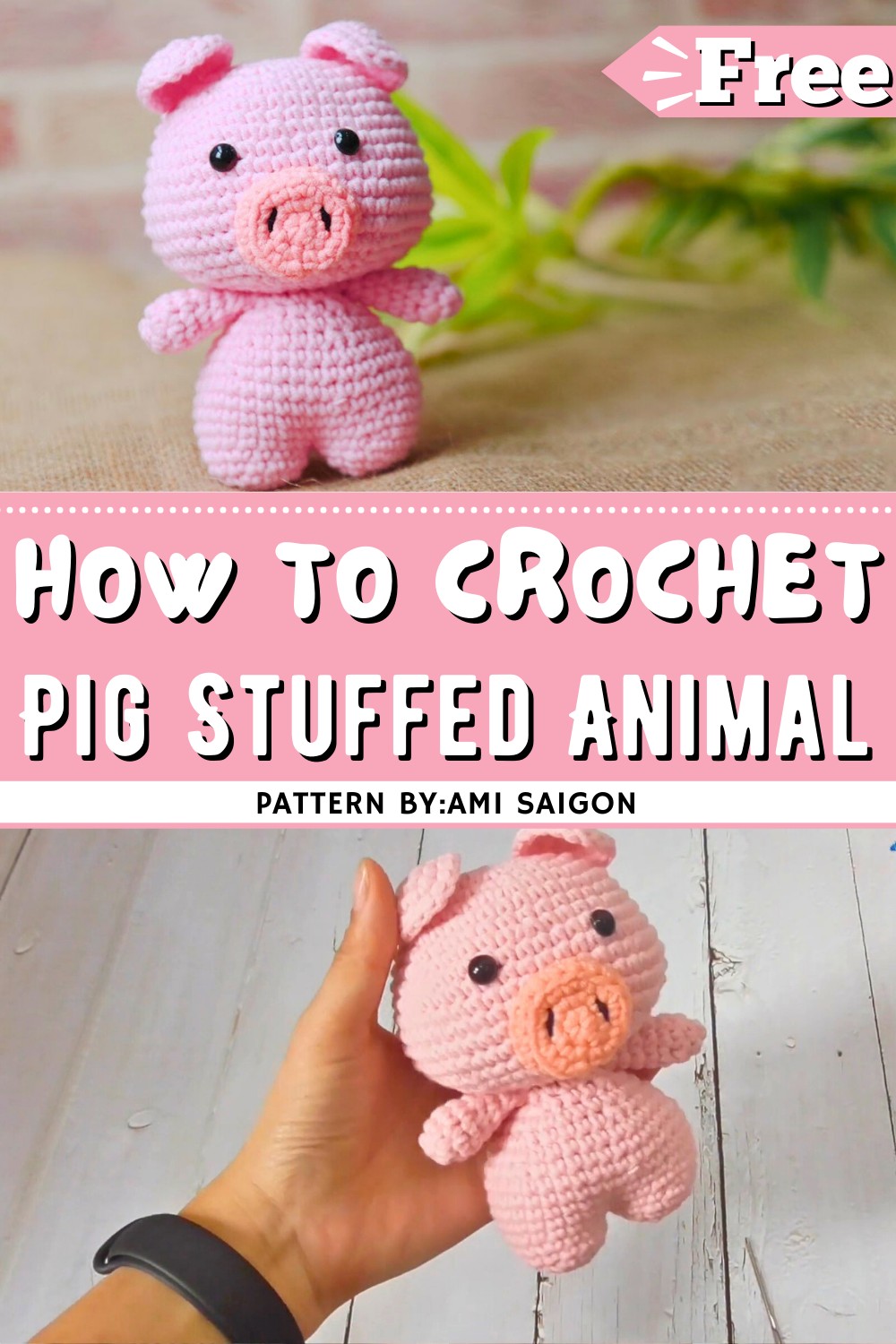 Amigurumi Pig Stuffed Animal Pattern