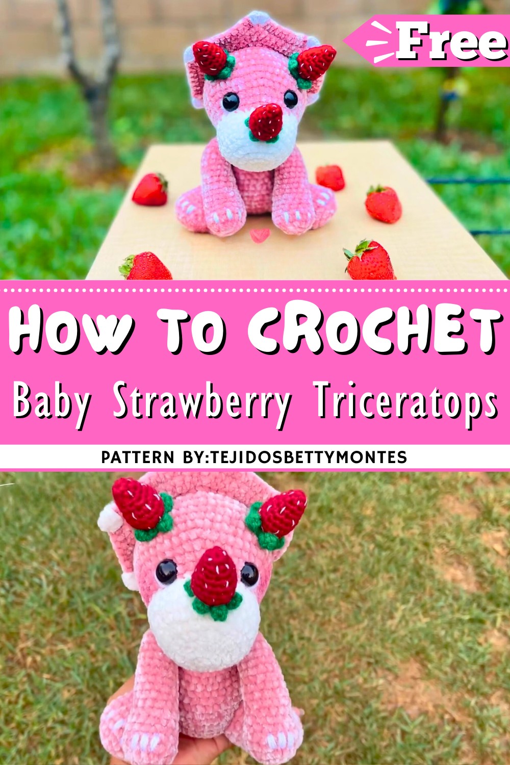 Baby Strawberry Triceratops