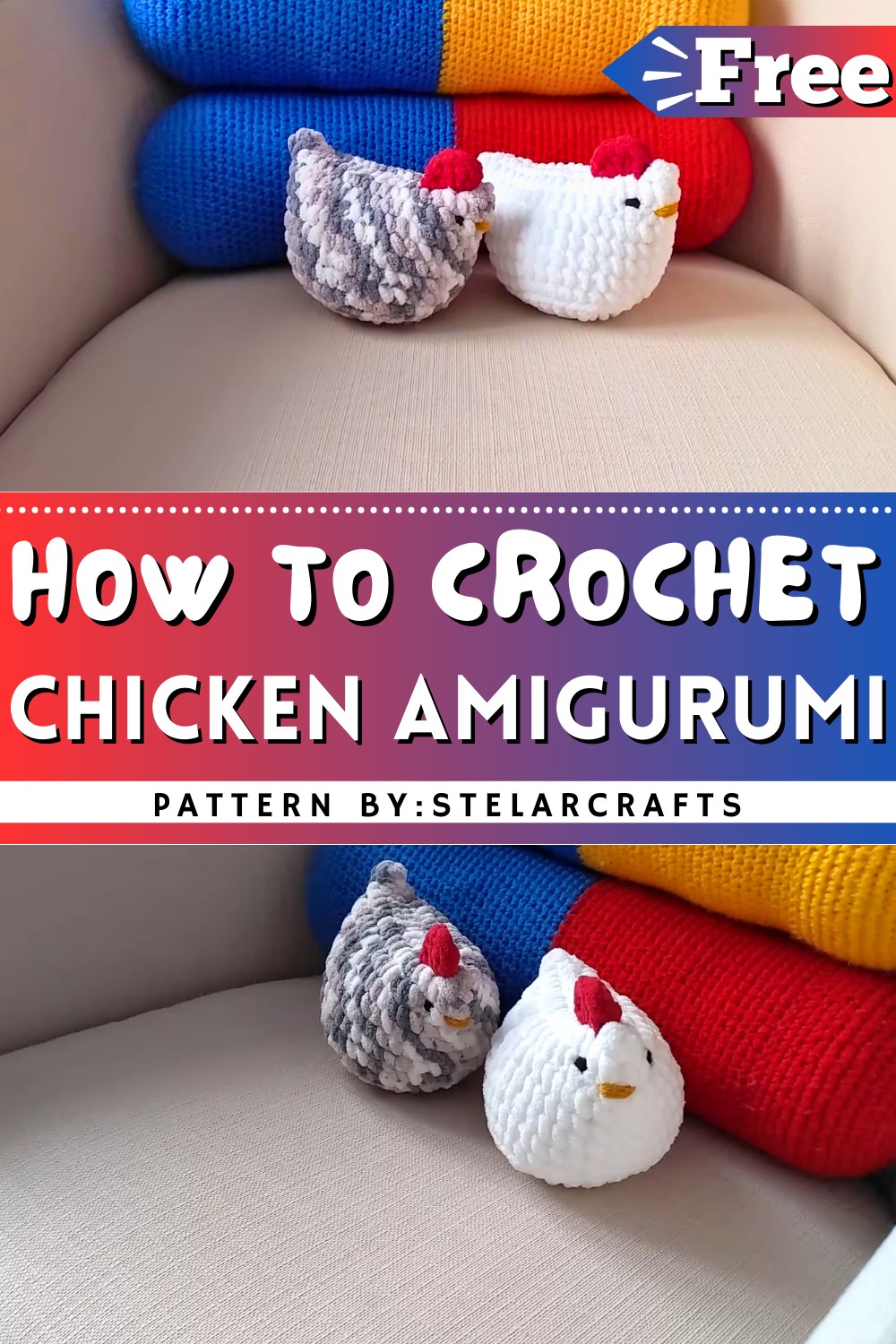 Chicken Crochet Amigurumi Pattern 1