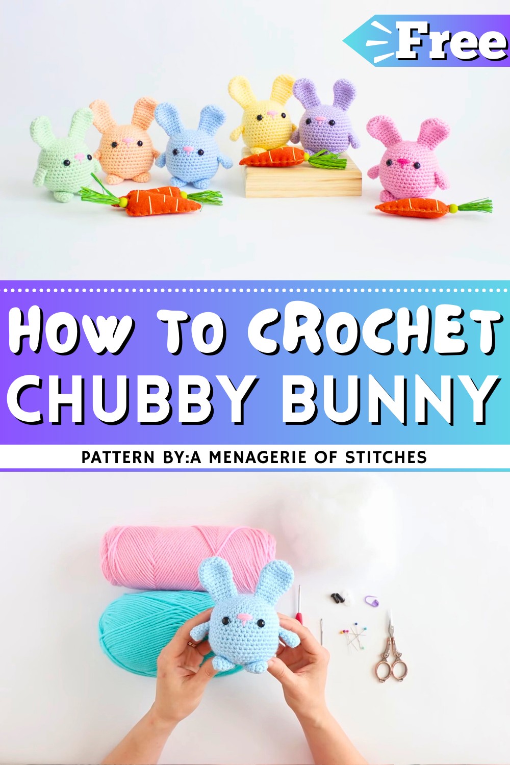 Chubby Bunny Amigurumi Tutorial