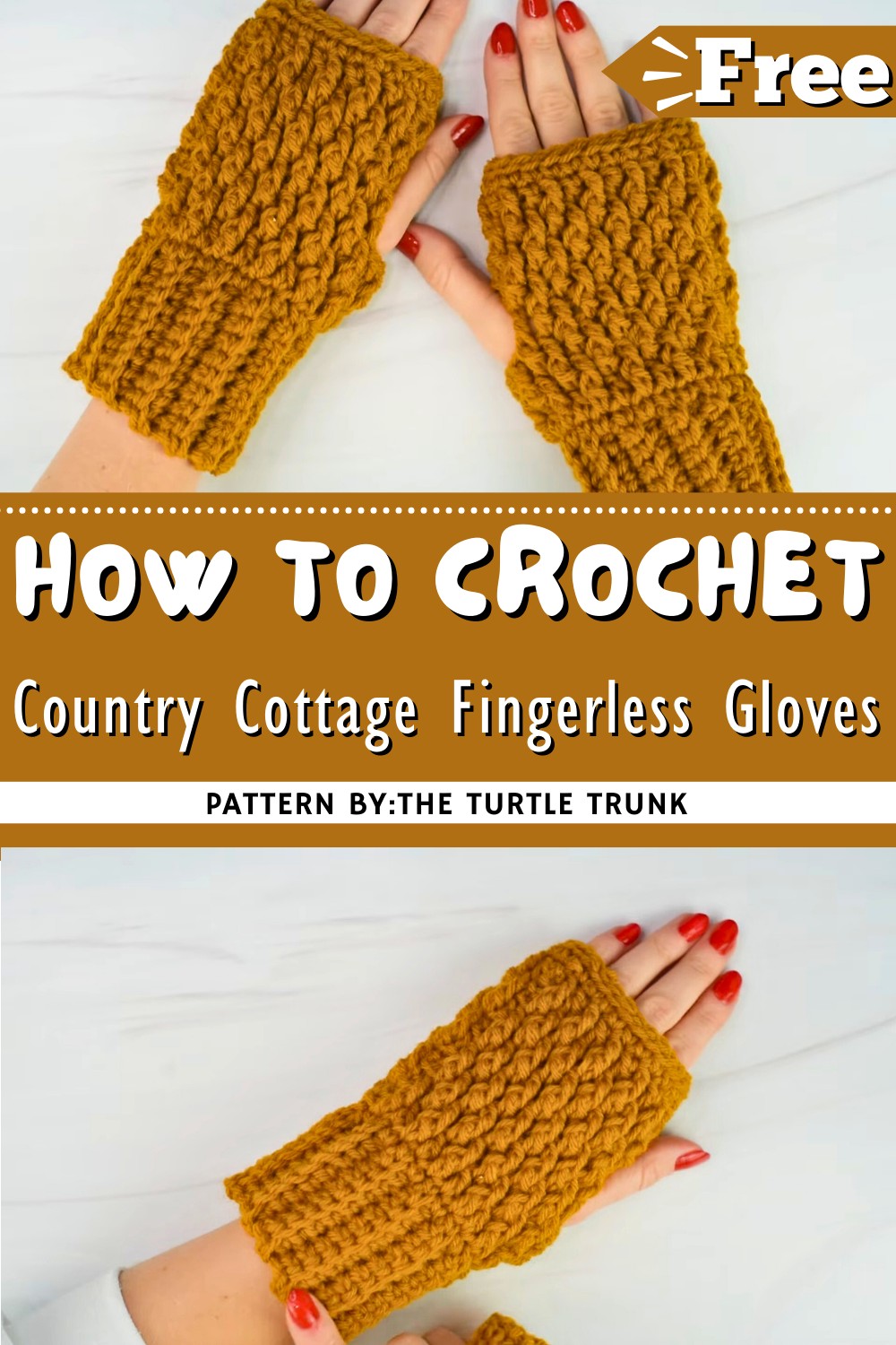 Country Cottage Fingerless Gloves Crochet