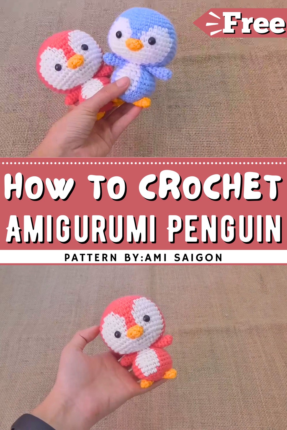 Crochet Amigurumi Penguin