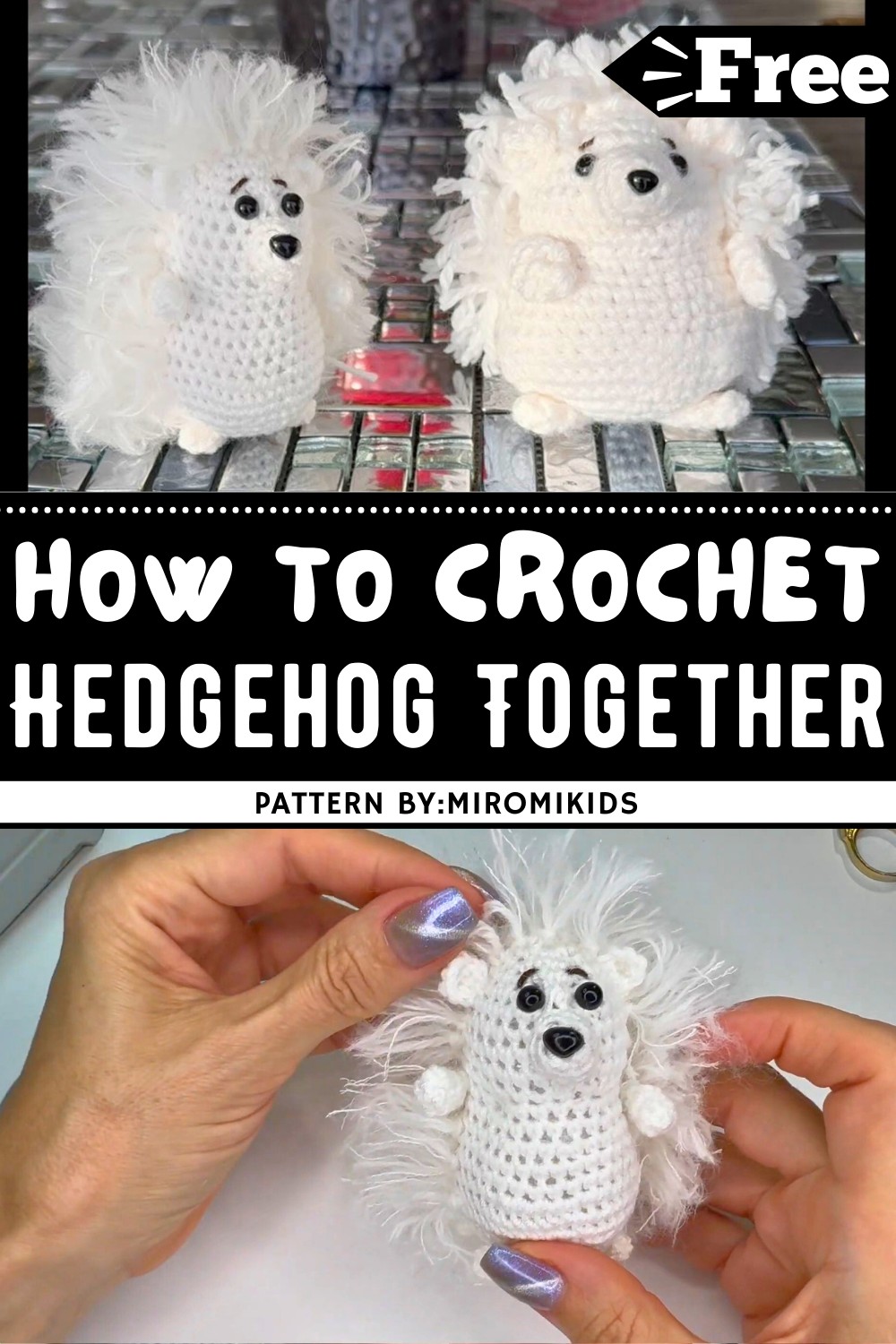 Crochet An Amigurumi Hedgehog Together