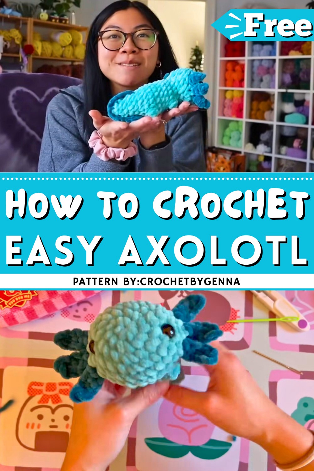 Crochet Axolotl