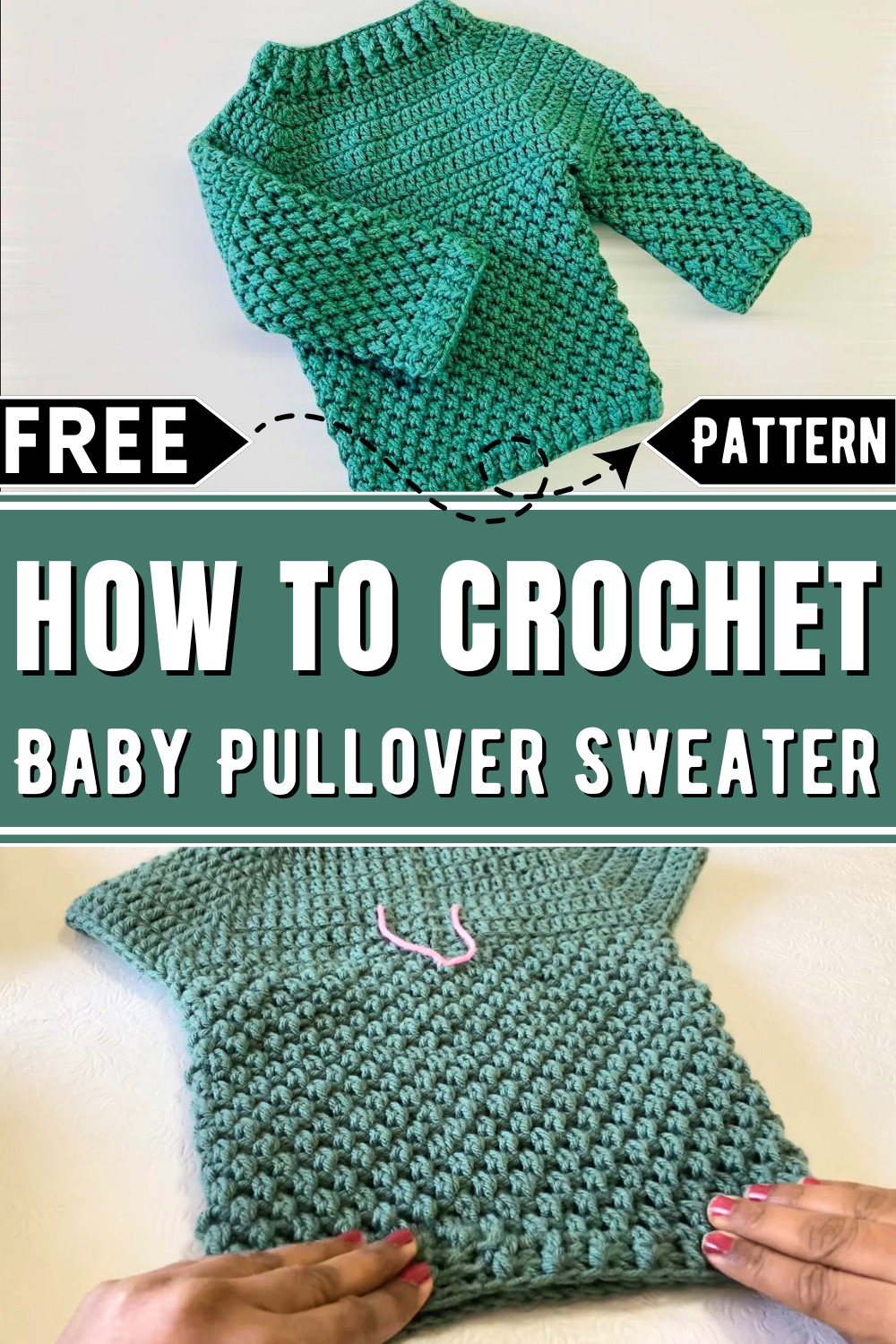 Crochet Baby Pullover Sweater Pattern