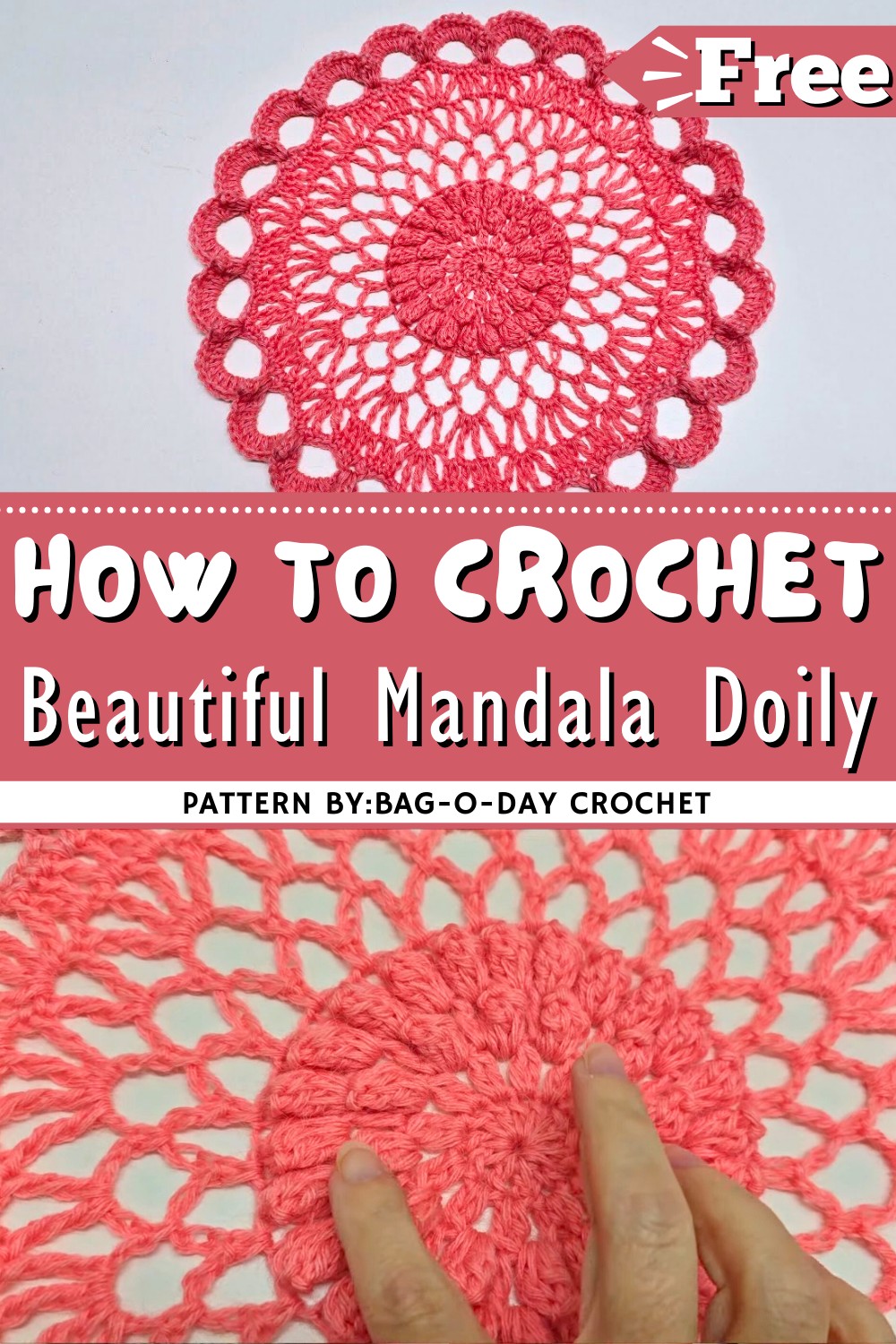 Crochet Beautiful Mandala Doily