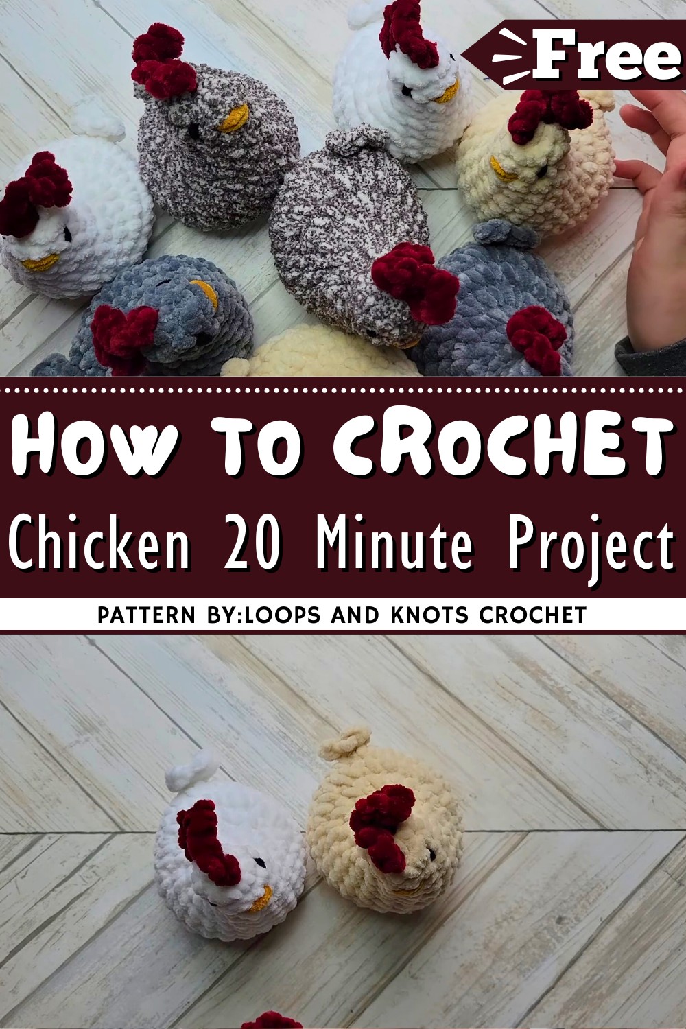 Crochet Chicken Pattern 20 Minute Project