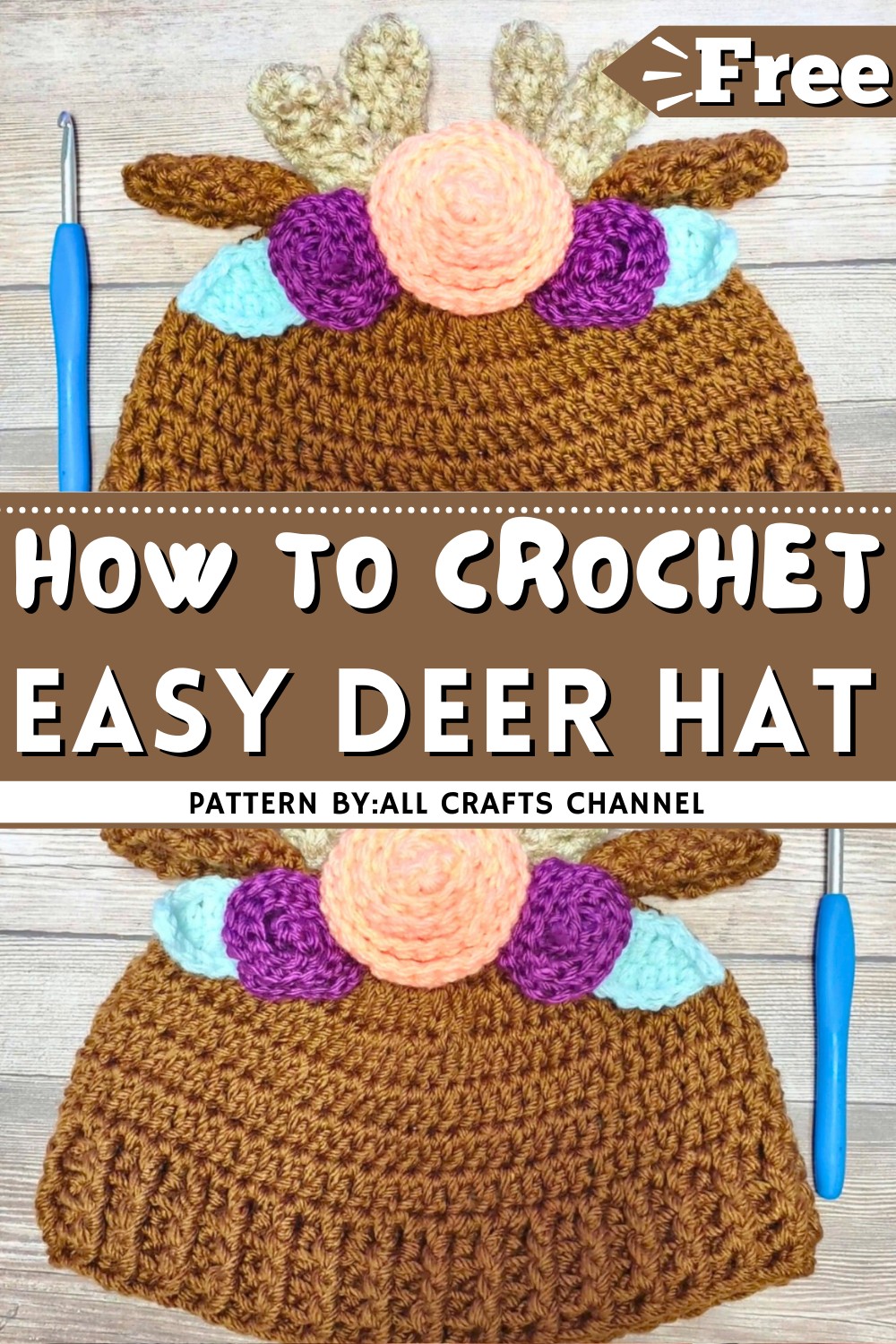 Crochet Deer Hat