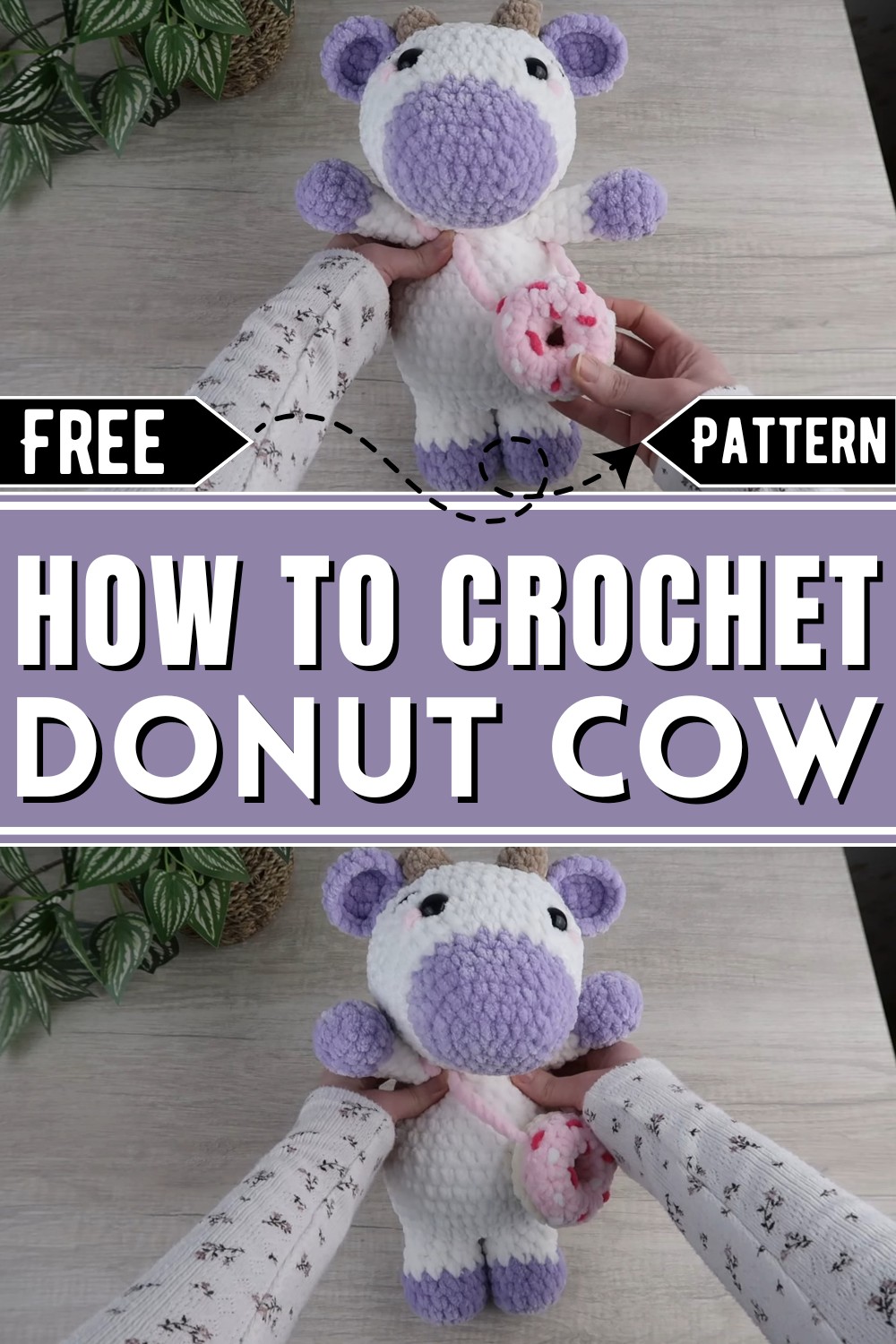Crochet Donut Cow