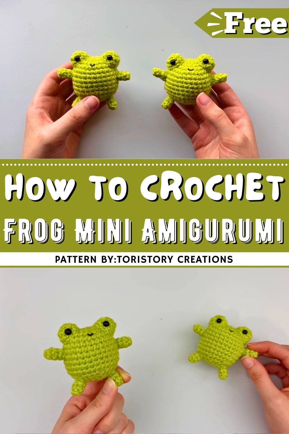 Crochet Frog Mini Amigurumi Tutorial