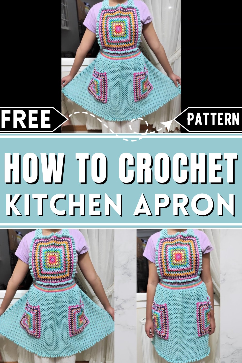 Crochet Kitchen Apron