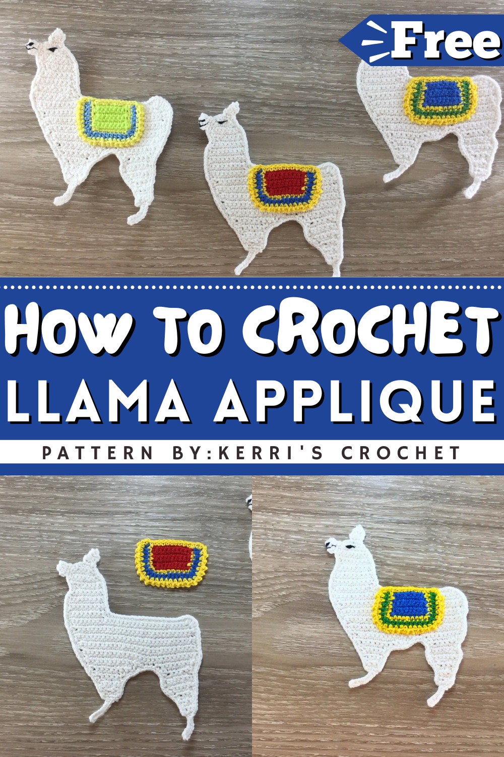 Crochet Llama Applique