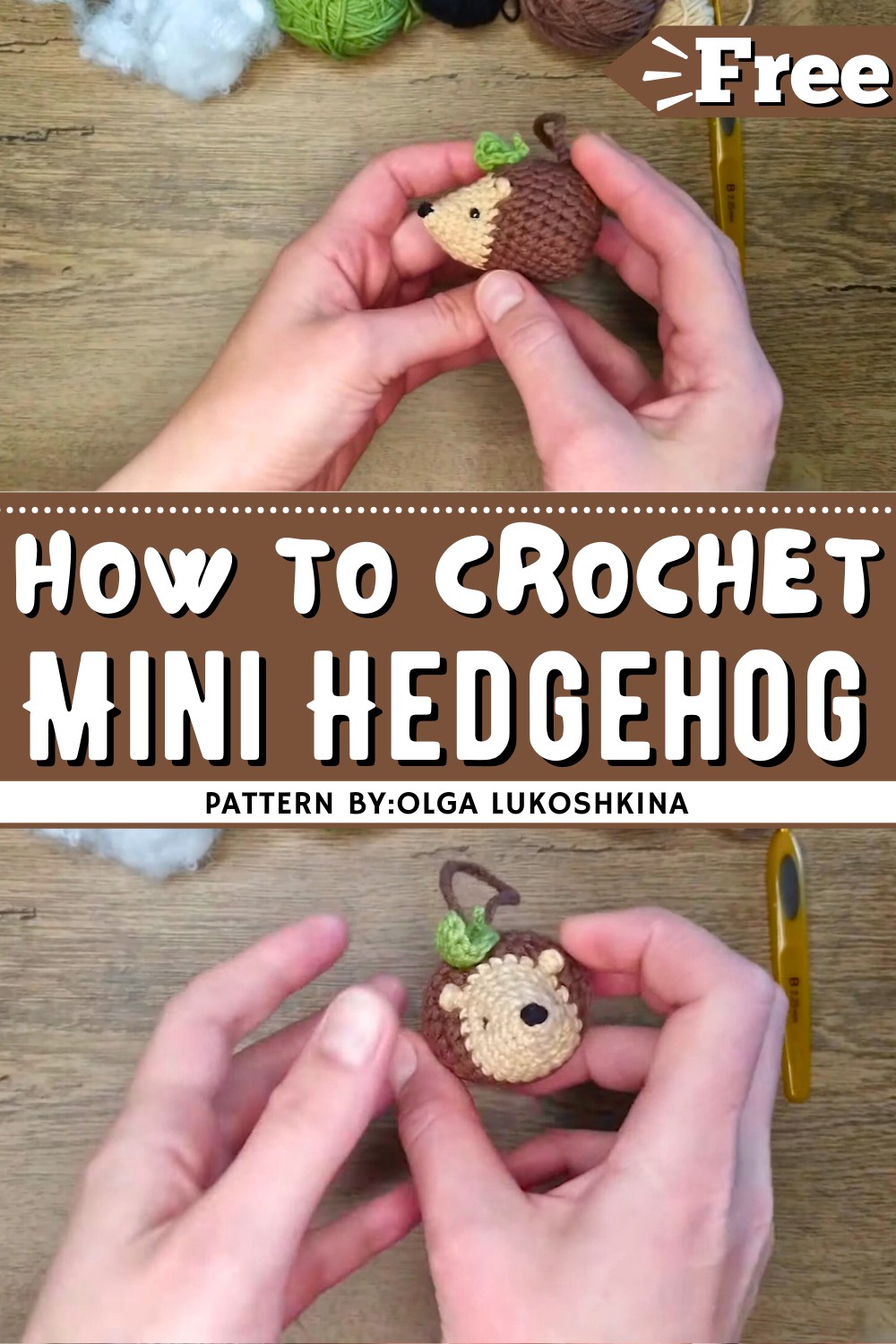 Crochet Mini Hedgehog Amigurumi Pattern