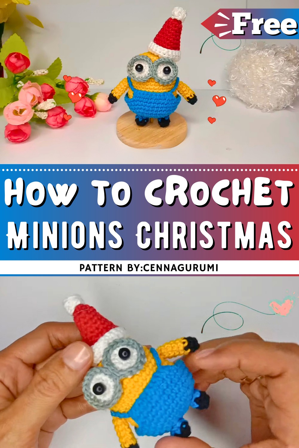 Crochet Minions Christmas