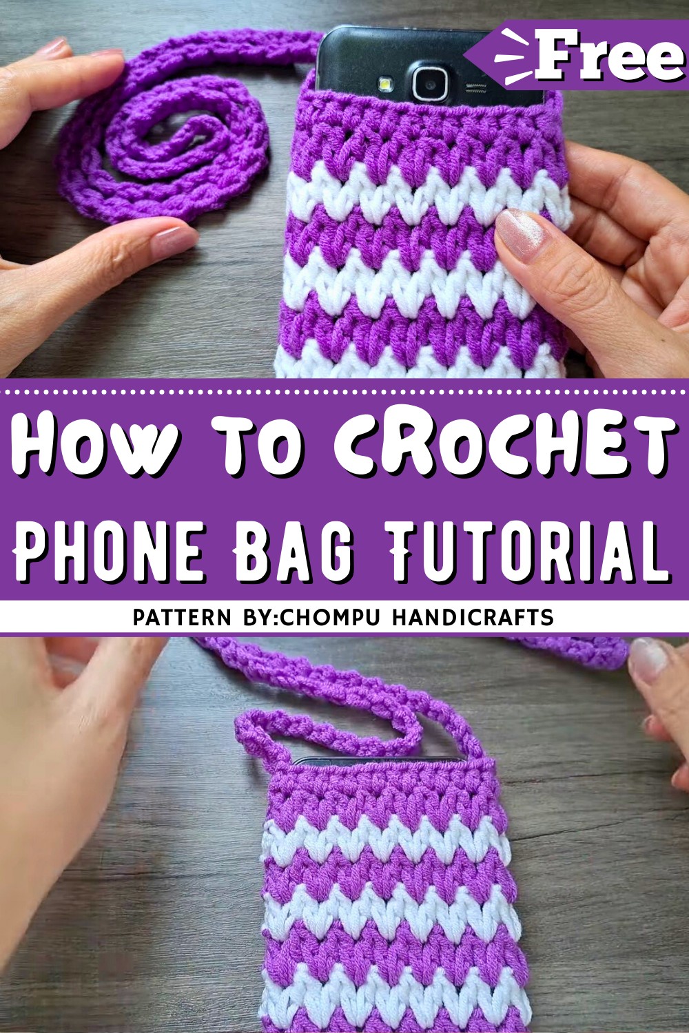 Crochet Phone Bag Tutorial