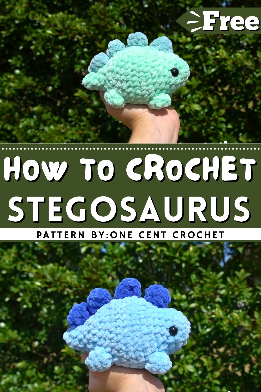 Crochet Stegosaurus Tutorial