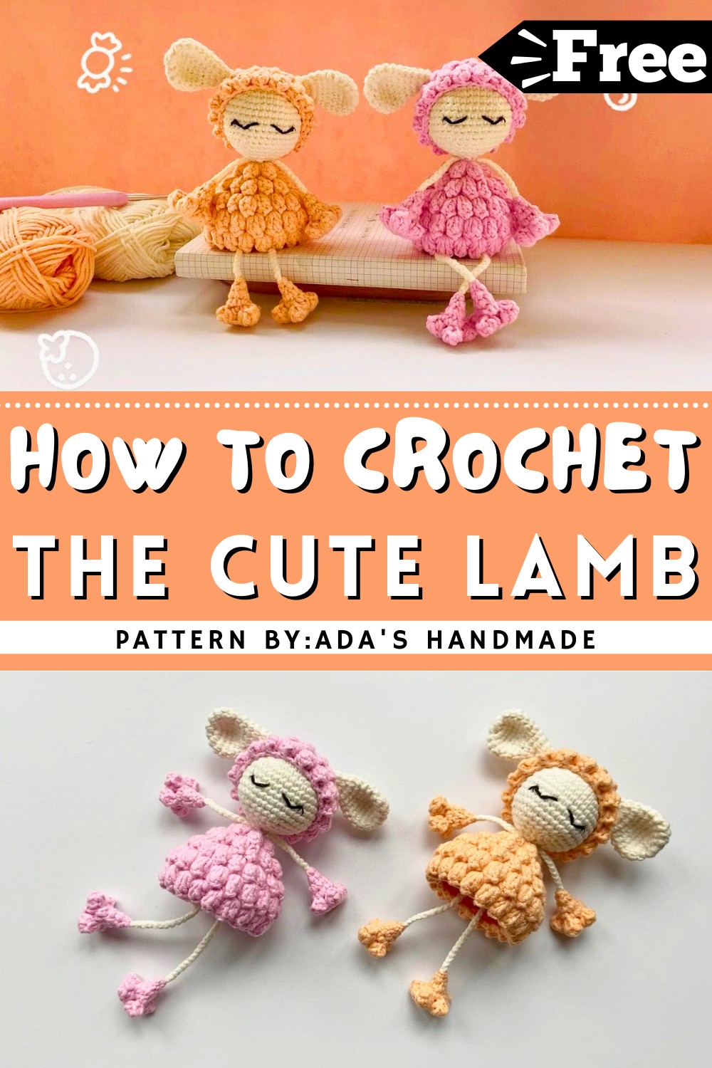 Crochet The Cute Lamb